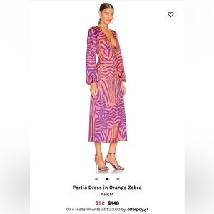 AFRM portia dress